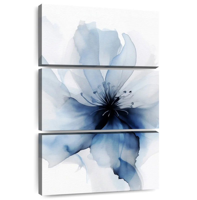 Avery délicat bleu floral I, H 45 po x l 28 po