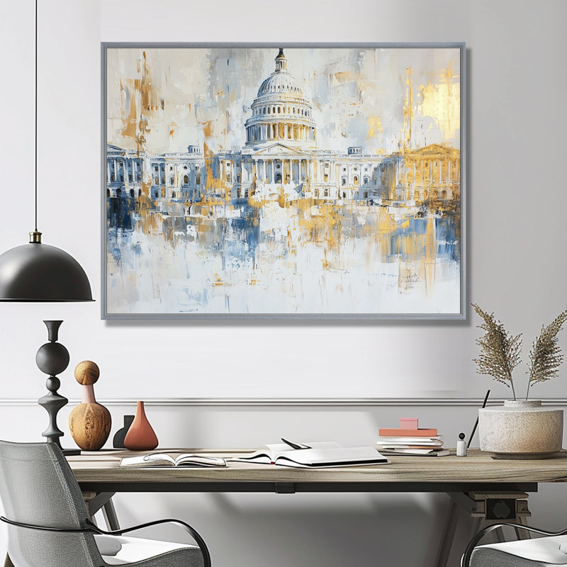Chul - art mural patriotiste américain, H 34 po x l 44 po, Picture Framed, Argent argent