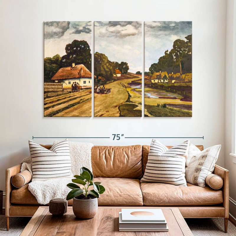 Paysage urbain d'Ukraine à Alvord, H 42 po x l 65 po
