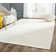 Samie Hand Knotted Viscose/Wool/Cotton Geometric Rug in Ivory