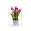 Arrangement floral de tulipes en pot