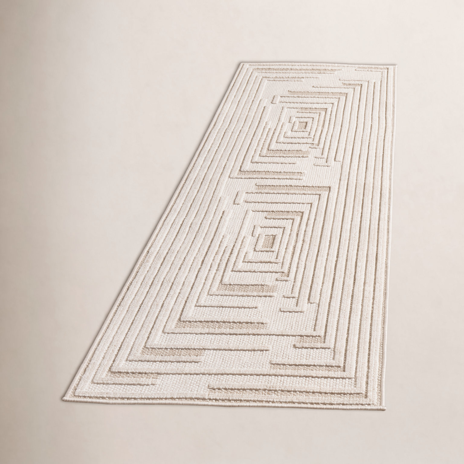 Roslyn Geometric Performance Rug, Runner 2'2" x 8'