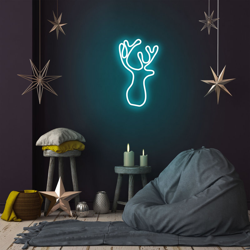 LED Lighted Sign, Blue