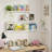 Rustic Floating Shelves Set of 3 with Lip, Picture Ledge Shelf for Nursery, Living Room – Multipurpose Storage Organizer, Bookshelf, & Photo Display Rack White-979392945