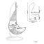 Lizeth Swing Chair with Stand