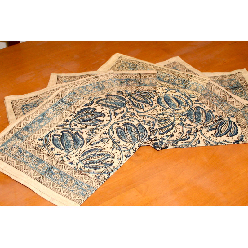 Veggie Block 19" Cotton Placemat