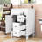 Compact Bathroom Vanity with Retro Charm: French-Inspired Design, Premium Sink-1811163447