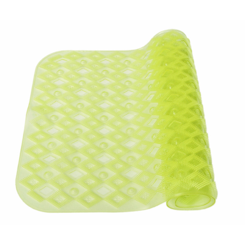 Tapis de douche pour baignoire de bain Theriot, Vert
