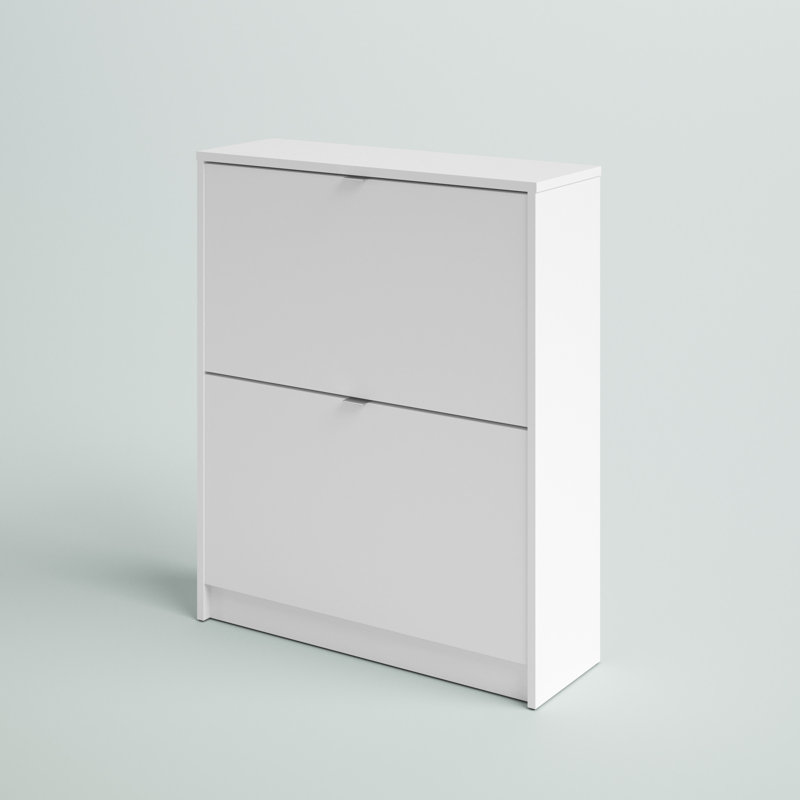 Domini 12 Pair Shoe Storage Cabinet, White