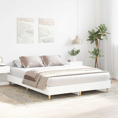 Bed Frame No Mattress Engineered Wood