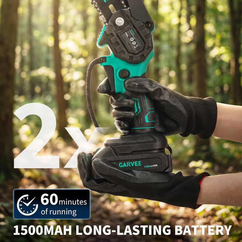 Cordless Chainsaw, with 6-inch compact blade