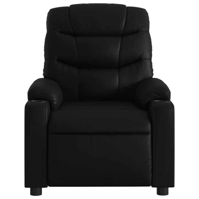 Fauteuil de massage en faux cuir, Similicuir noir, Power