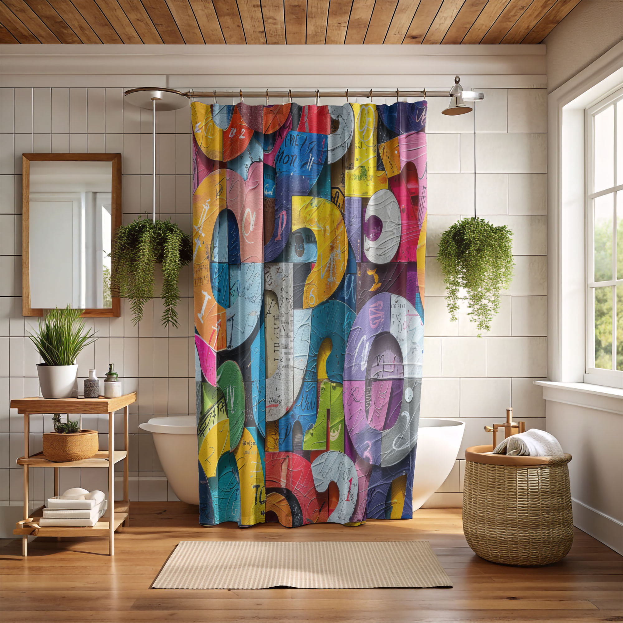 Ivy Bronx Fun Merge - Premium Shower Curtain - Wayfair Canada