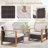 Drazen 7 - Person Patio Furniture Set With Fire Pit Table, All-Weather Wicker Outdoor Conversation Set With Chair And Thick Cushions-1240434813-1240434815