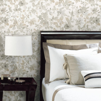 Cansler Peel & Stick Floral Roll