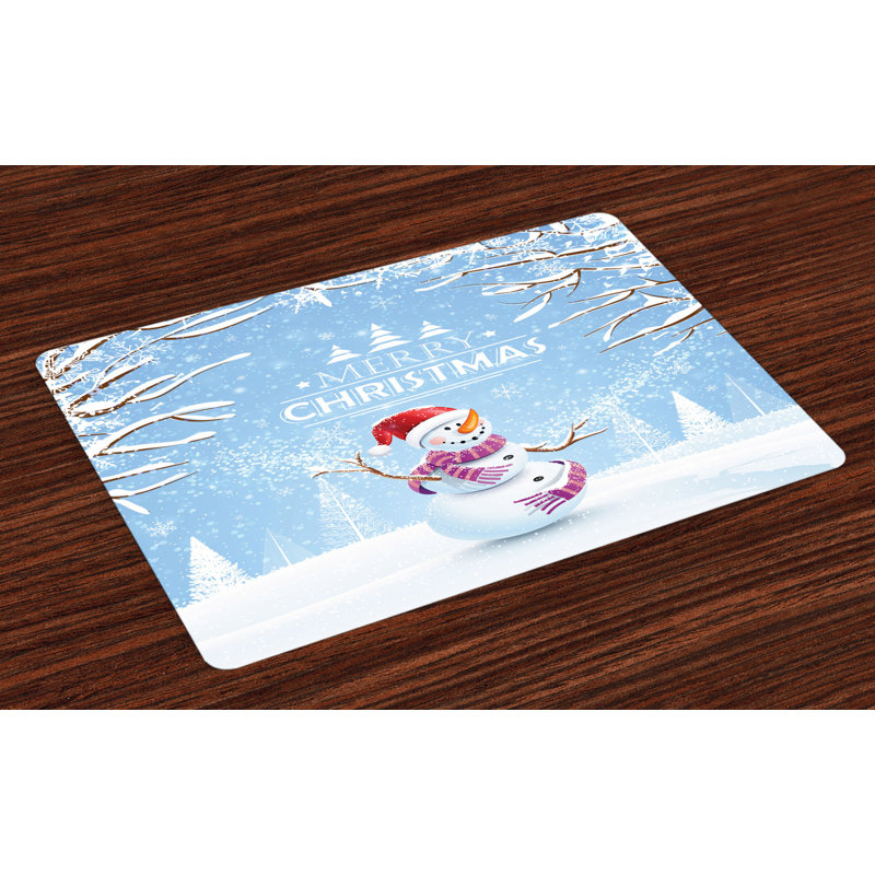 Kathaleen Christmas Snowy Winter Noel Placemat