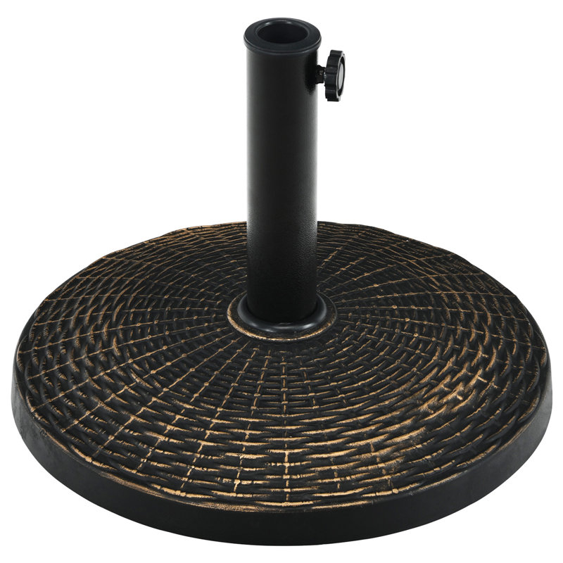 Base de parasol autoportante en résine