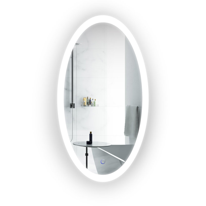 Nocera Flat Wall Mirror, 40" H x 22" W