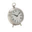 Horloge de table analogique analogique en acier inoxydable