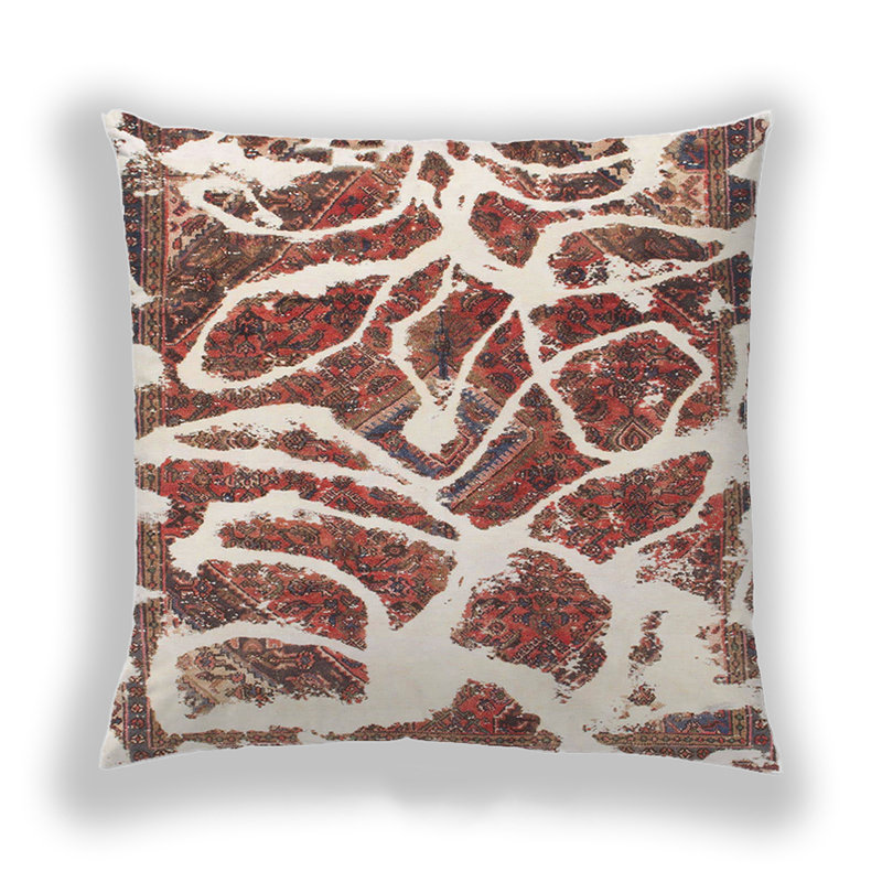 Abstract Throw Pillow, Microsuede