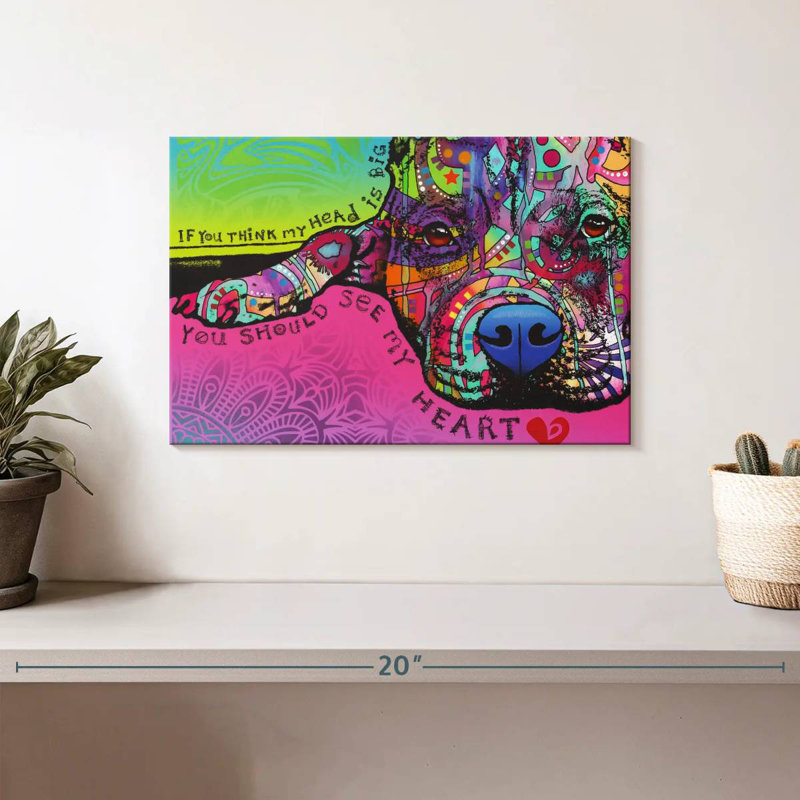 Brampt You Should See My Heart, 8" H x 12" W