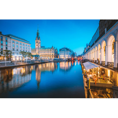 Hambourg, horizon, photographie sur toile tendue