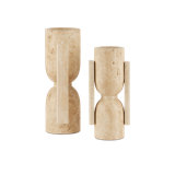 Stone Vase, Face To Face Set Of 2