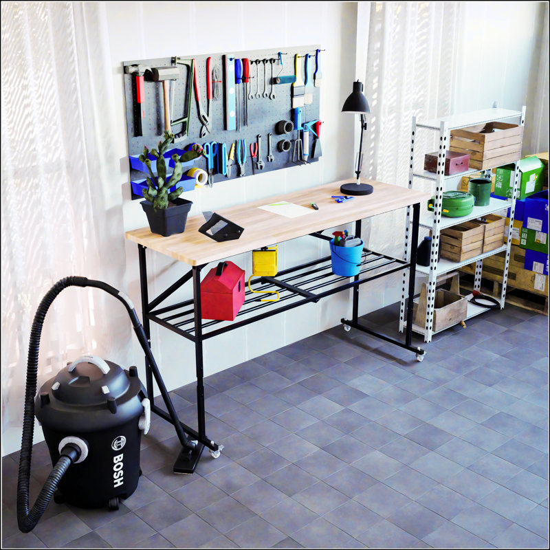 Établi pliable robuste avec bloc de boucher Smartfold