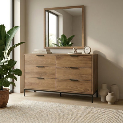 140 cm W Chest of 6 Drawers