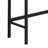 Modern Design Kitchen Dining Table, Pub Table, Long Dining Table Set With 3 Stools, Convenient Hanging Stool Design, Grey+Black-1553456054