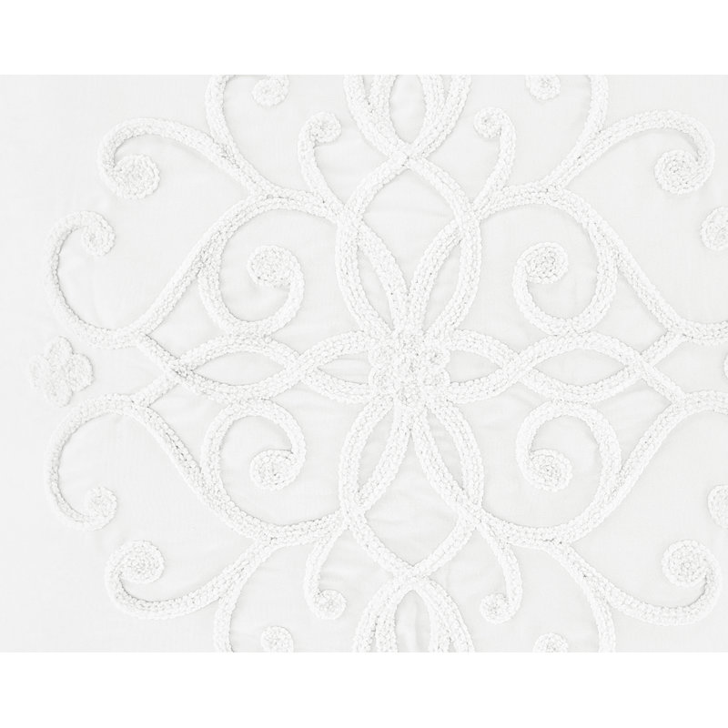Taie d'oreiller 100% coton Bohemian, Blanc