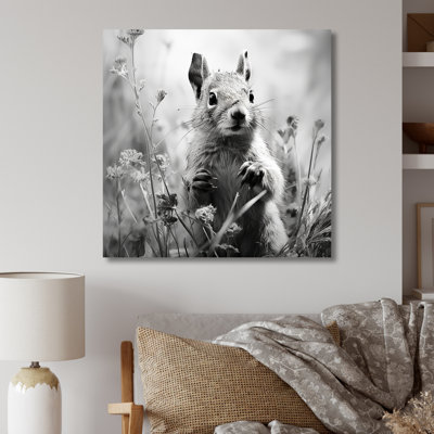 Squirrel Forest Acrobat II - Squirrel Animal Metal Wall Art