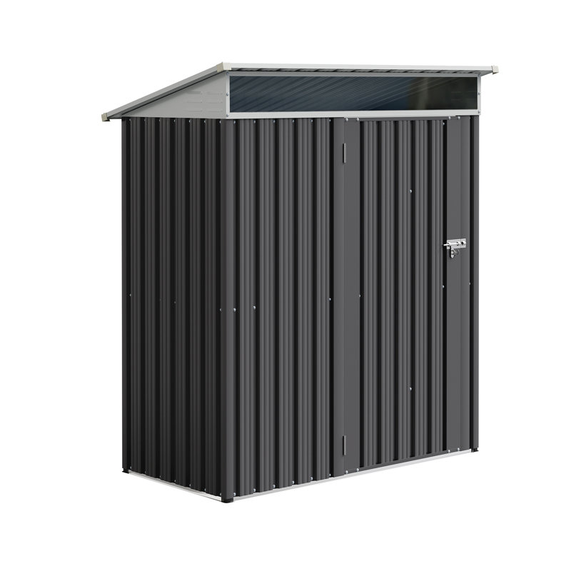 5 ft. W x 3 ft. D Metal Traditional Storage Shed with Window
