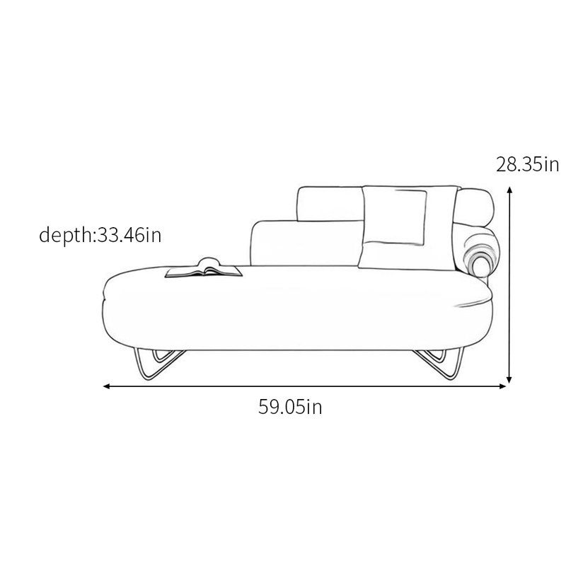 Chaise longue de qualité supérieure