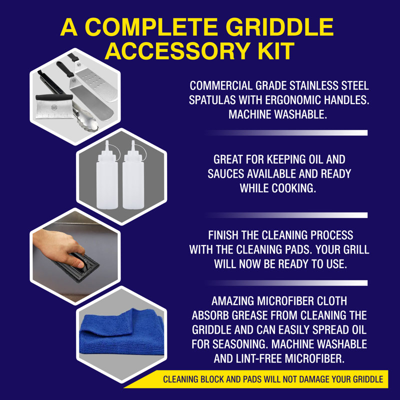 Stainless Steel Dishwasher Safe Griddle Set