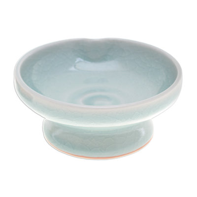 Highland Dunes Plainfield Celadon Ceramic Platter
