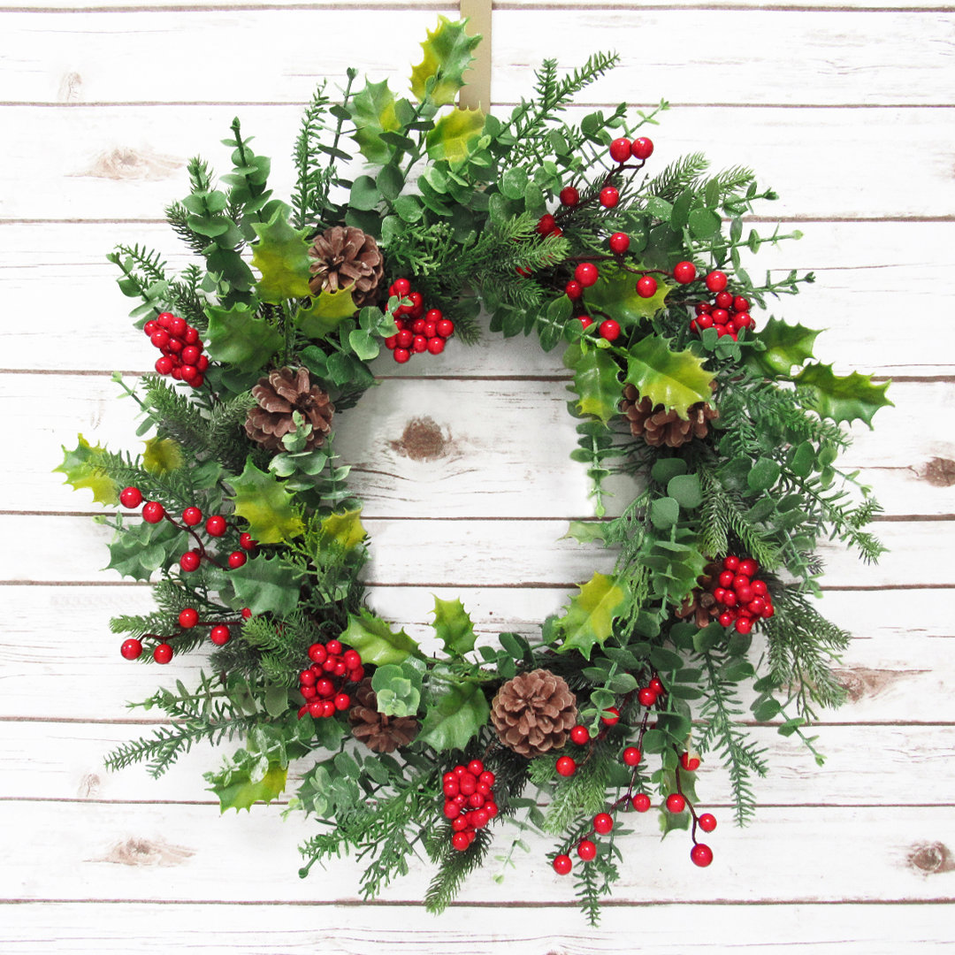 Faux 22'' Wreath The Holiday Aisle®