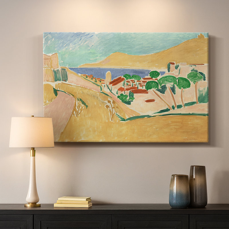 Vue de Collioure-Henri Matisse-Toile tendue avec châssis-c. 1905, 18 x 27