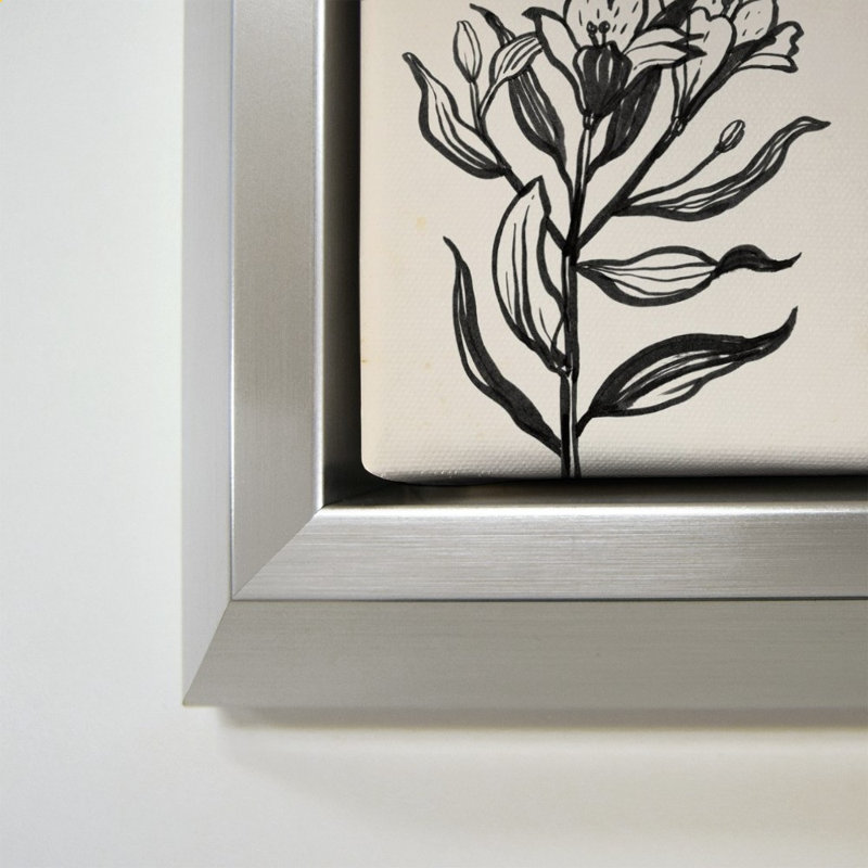 «Ink Flower I Cream» par Sara Zieve Miller - Impression sur toile