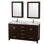 Sheffield 60" Double Bathroom Vanity Set with Mirror