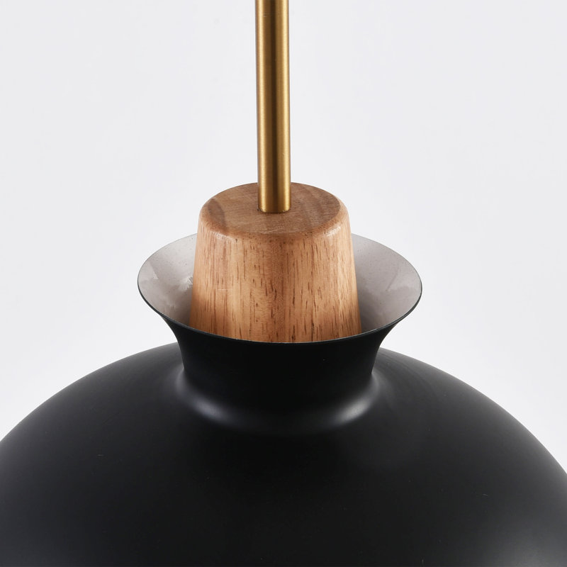 Luminaire suspendu simple 1 lumière, Noir