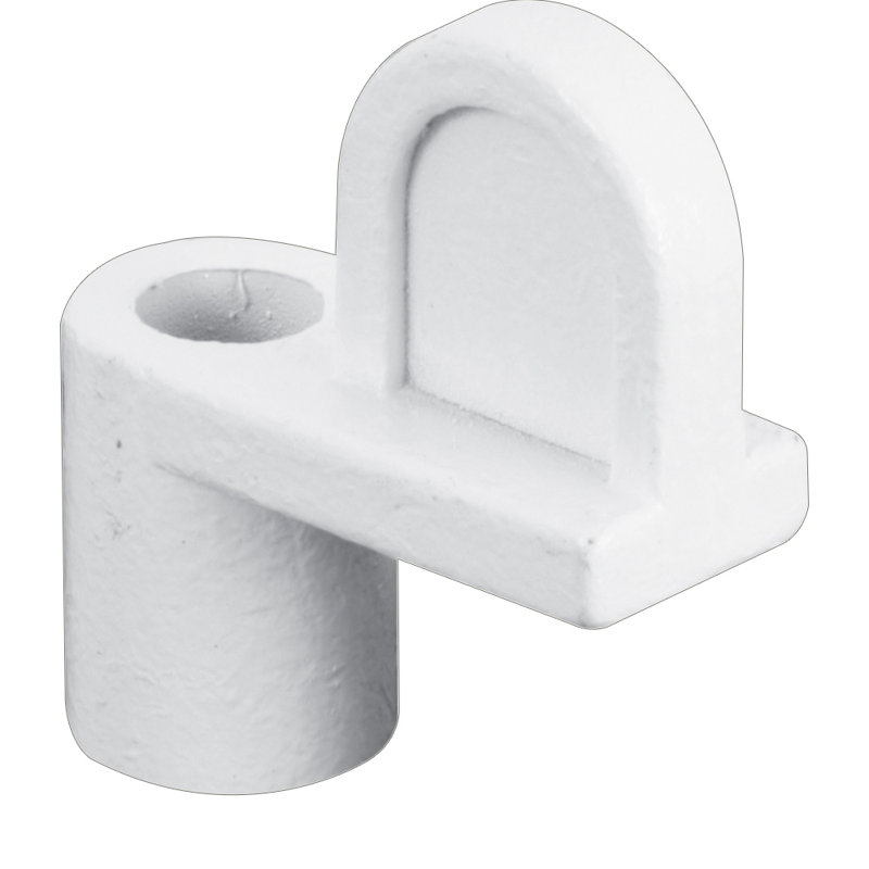 Diecast Zinc Offset Window Screen Clip, White, 4.75" H x 1.85" W x 0.8" D