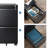 Markiese 2 Drawer Metal File Cabinet with Lock, Mobile Under Desk Filing Cabinet for Home Office, Letter Size, Black File Cabinet-1084339153