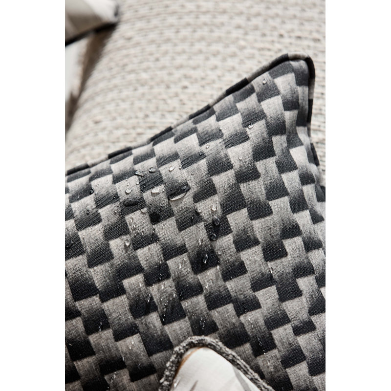 Skiva Fabric, Black Earth/Origami
