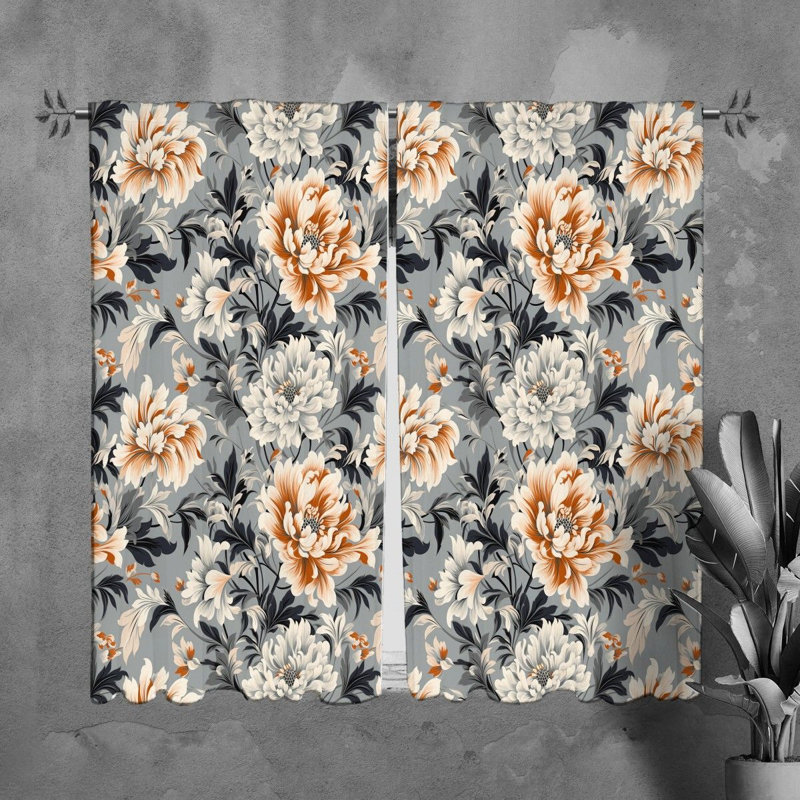 Paire de rideaux obscurcissant en polyester Roselies, L 20 po x L 82 po