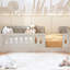 Lit plateforme simple naturel avec garde-corps et structure-2076306398