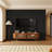  2 PCS x 106"L x 20.5"W Acoustic Slat Wall Panels, Eco-Wood Look for Home/Office Wall & Ceiling-110977337-123175708