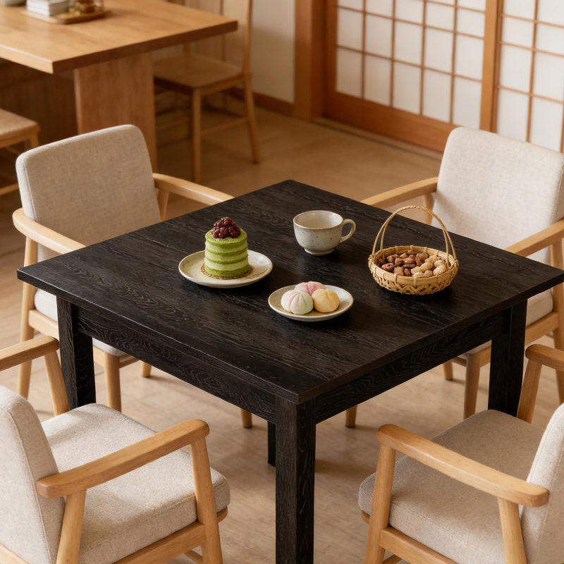 Mid-Sized Kitchen Table,Square Dining Table,Aesthetic Table