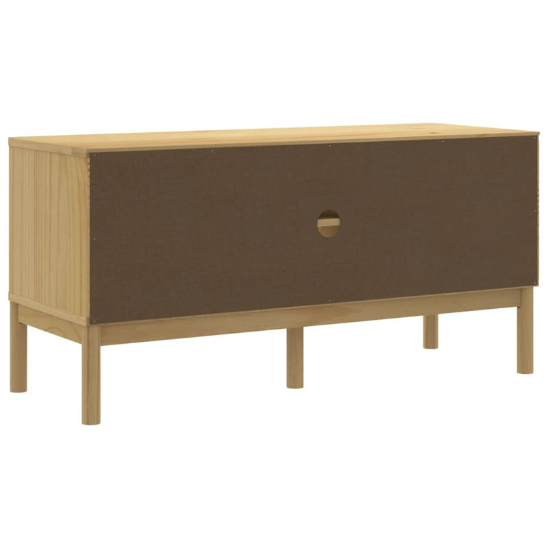 Milty TV Stand for TVs up to 28", Wax Brown