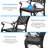 Amilyah Outdoor Patio Retro Round Cast  Aluminium Dining Table and 4 Cast Aluminium Chairs-1856298443